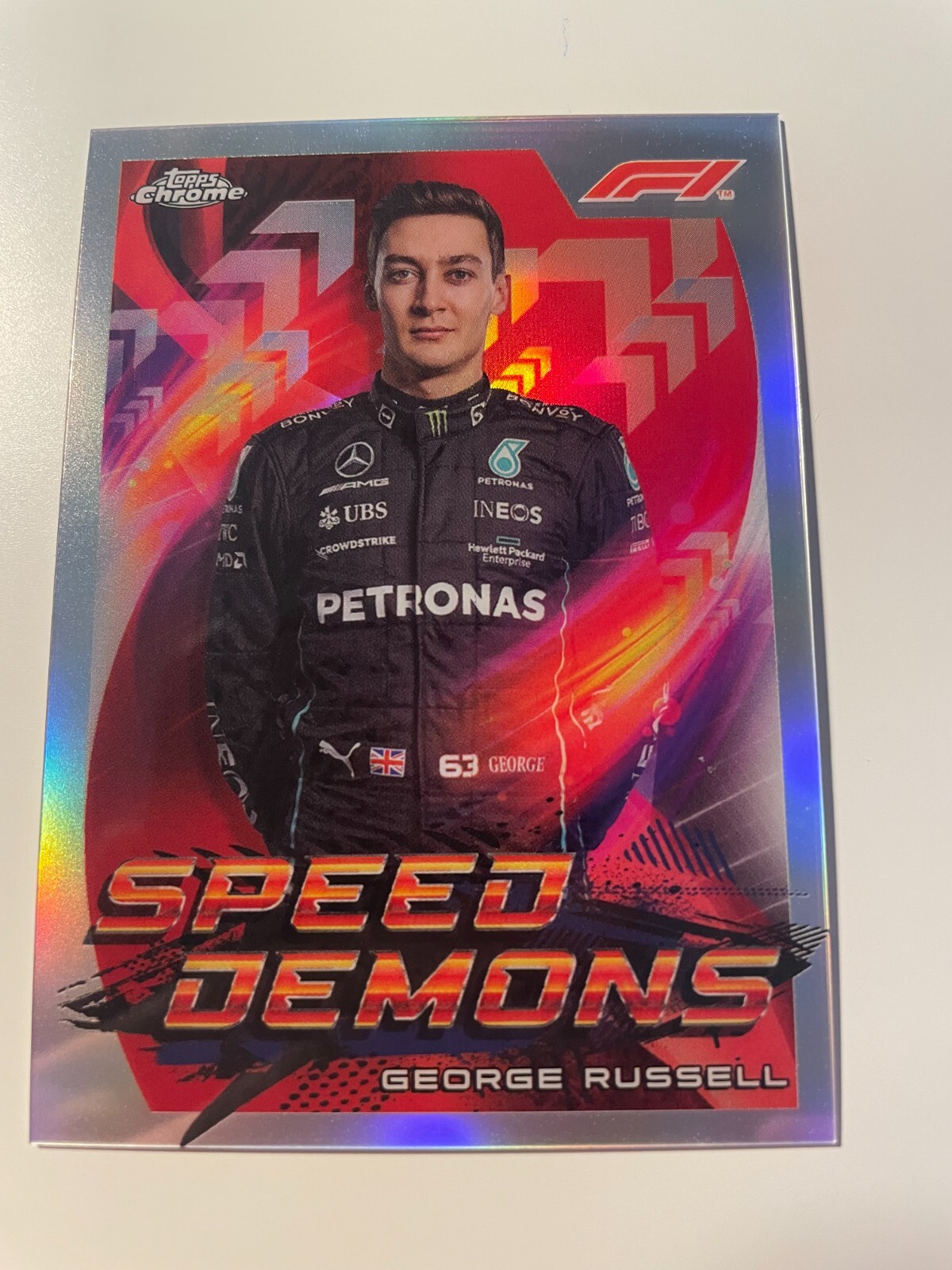 George Russell, Speed Demons #SD-GR - 2022 Topps Chrome Formula 1