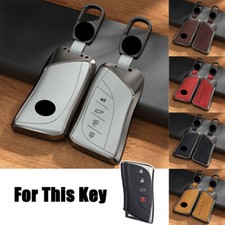 Alloy Leather Car Key Fob Case Cover For Lexus Ux Es Lc Es350 Ux250 Ls350 Es300h