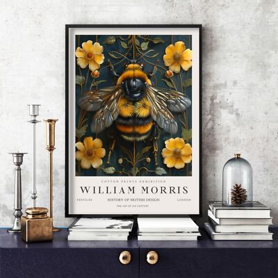 William Morris Druck, William Morris Ausstellung Poster Hummel (173c)