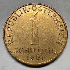 1991 Austria 1 Schilling - Beautiful Coin - #A-058-B