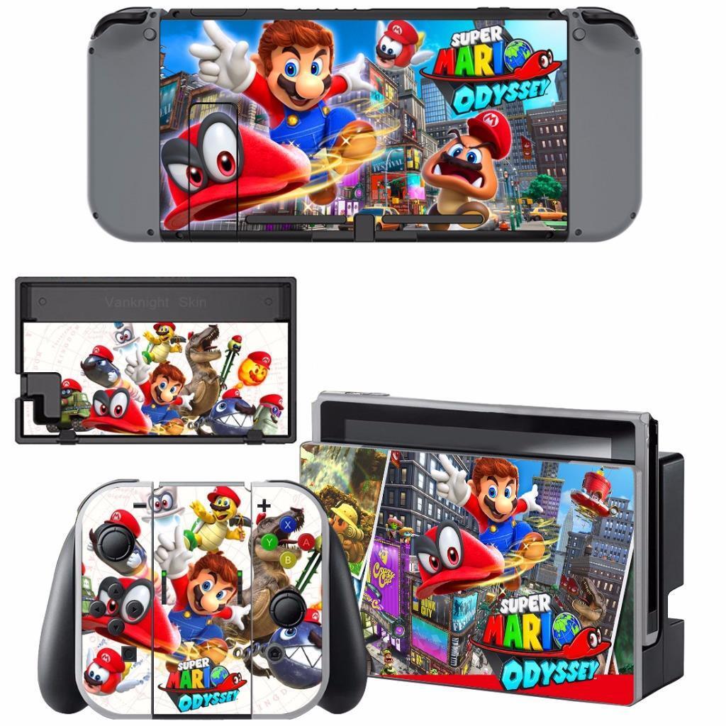 Super Mario Odyssey Vinyl Skin Decals Stickers for Regular PS4 Console  Stickers