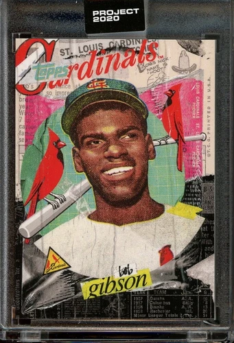 Bob Gibson Topps Project 2020 #70 Tyson Beck 1959 HOF Cardinals P70 100 MVP