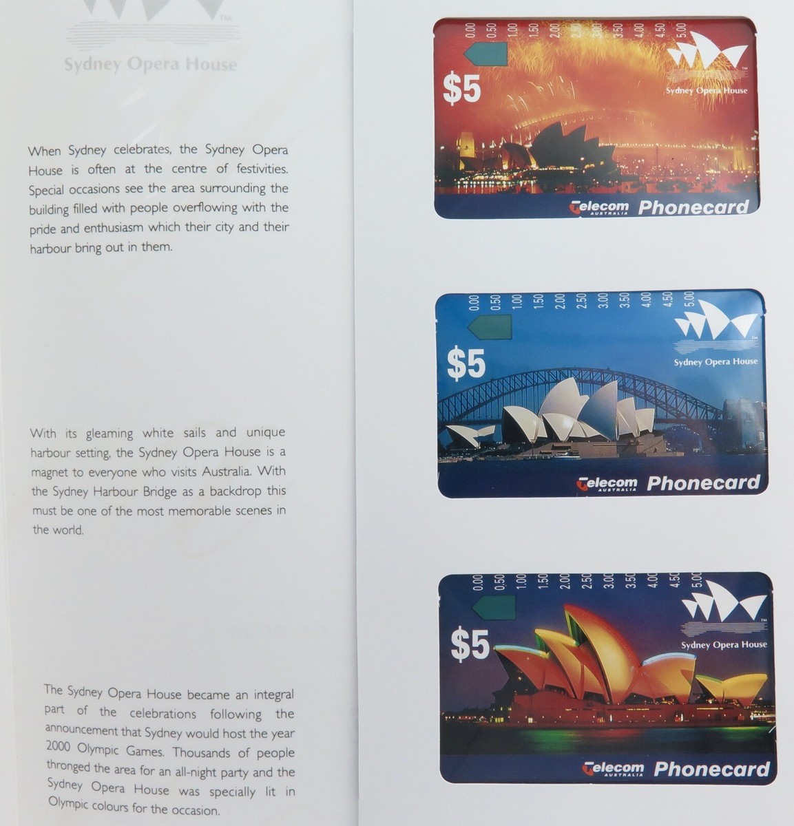 1994 Telecom Phonecard Limited Edition Unused Mint Set 