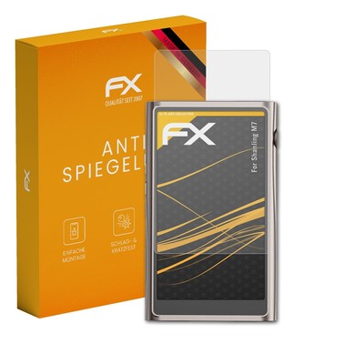 atFoliX 3x Displayfolie für Shanling M7 Schutzfolie matt&stoßfest Folie