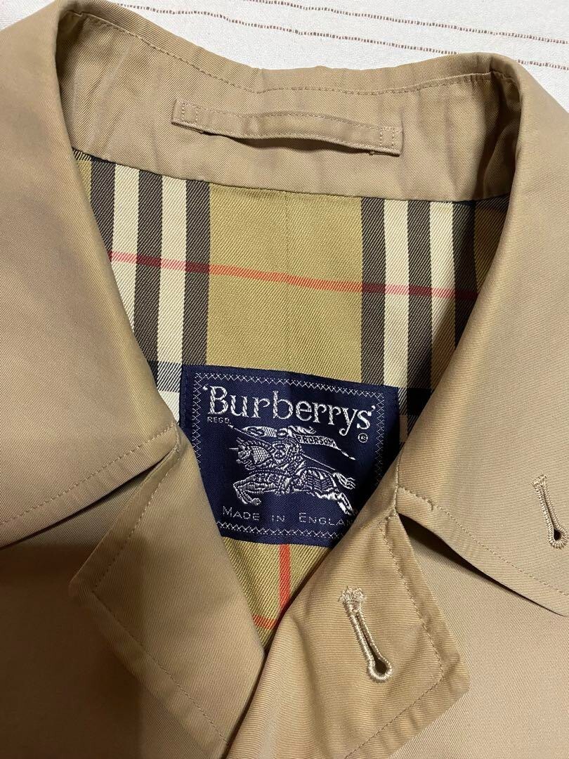 Burberry Burberrys Vintage Soutien Collar Coat Length 107cm