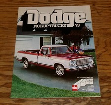 Original 1978 Dodge Pickup Truck Sales Brochure 78 D100 150 200 300 Original 1978 Dodge Pickup Truck Sales Brochure 78 D100 150 200 300