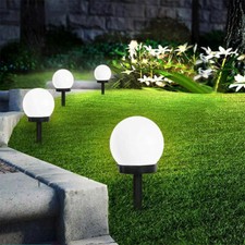 4-8 Set LED Solar Gartenleuchte Kugel Set Außen Kugel Lampen Terrassen Licht DE