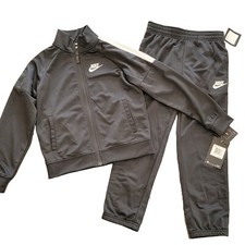 NEW NIKE Sportswear 2-Piece Classic Black  White Tracksuit Set Boys Size 7