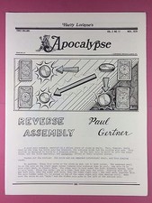 Harry Lorayne's Apocalypse - Magier Newsletter Vol.2/No.11 - 1979 - Magisch