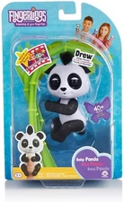 NEW Fingerlings Glitter BABY PANDA DREW White & Black Interactive WowWee 3564