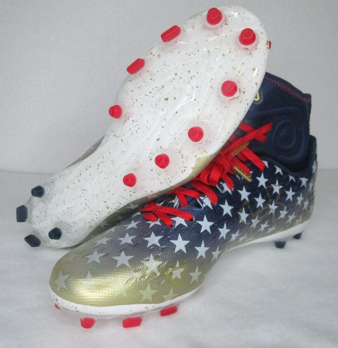 Under Armour Spotlight Lux LE MC USA Football Cleats Under Armour Spotlight Lux LE MC USA Stars Men main image 4