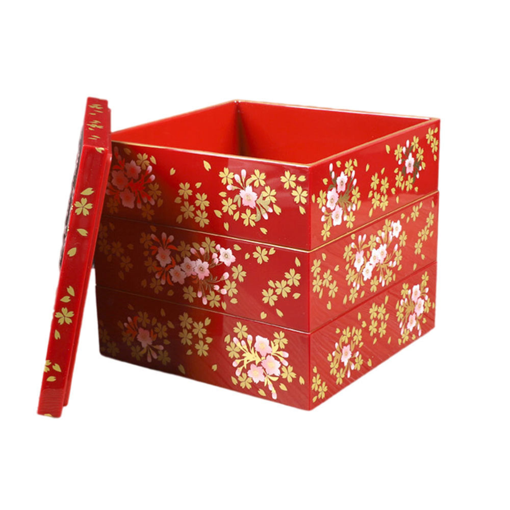 Caja de Sushi Bento-Box Recipiente de Sushi Recipiente de Almacenamiento para Alimentos Tapa