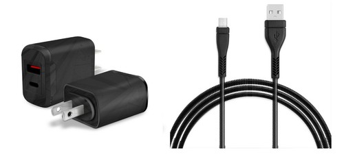 Wall AC Home Charger+10ft USB Cord Cable for Consumer Cellular Iris Flip Phone - Picture 1 of 6