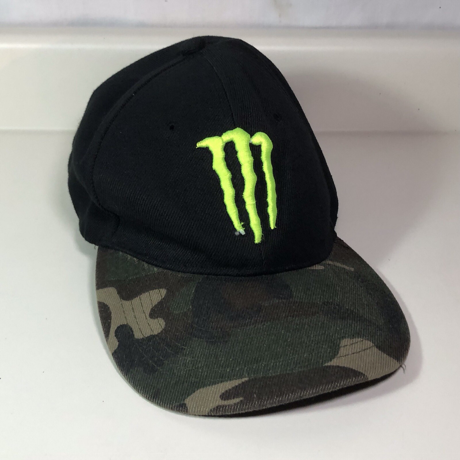 Monster Energy Baseball Hat Cap Black Camo Green On… Gem