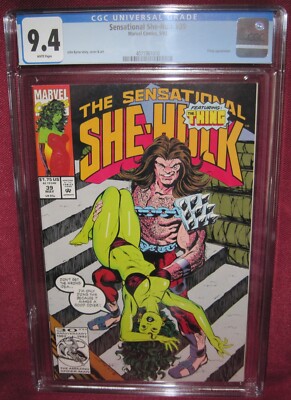 SENSATIONAL SHE-HULK #39 MARVEL COMIC 1992 CGC 9.4 WHITE PAGES | eBay