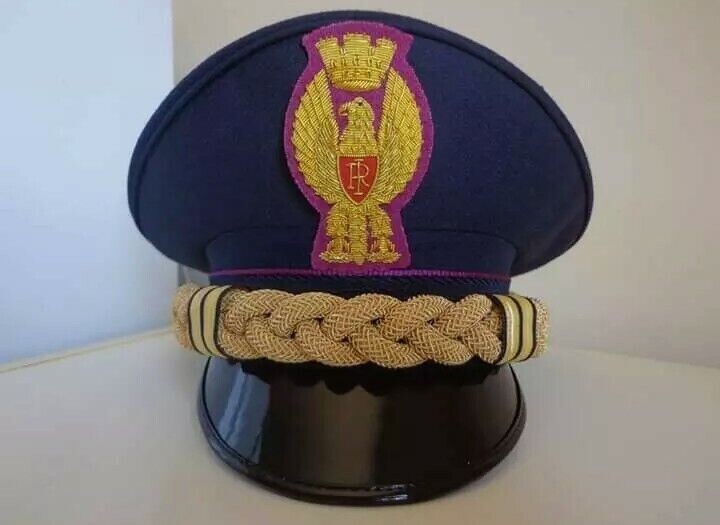 Polizia Di Stato Hat Cap Italian Police Adjustable Snap Back Vintage