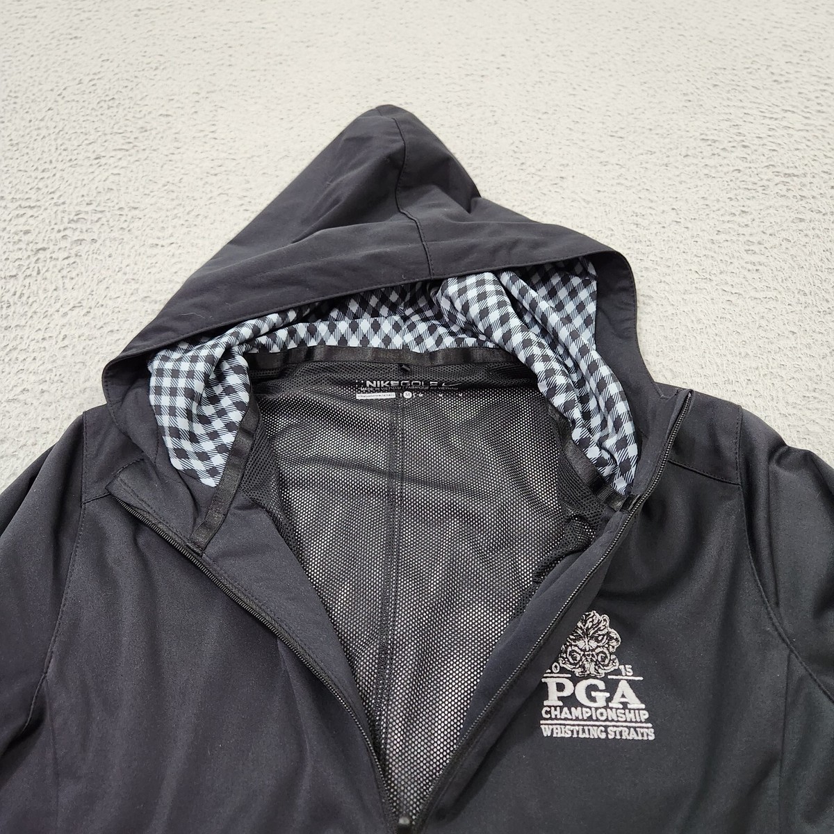 Nike Golf Jacket Womens Medium Black Full Zip PGA