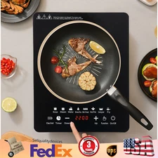 Portable 750w Kitchen Countertop Induction Cooktop Burner Electric Hot Stove US