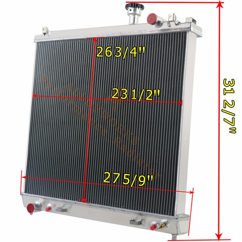 Aluminum 3 Row Radiator For 2004-2015 08 NISSAN Armada/TITAN/ INFINITI ...