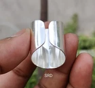 Open Flat Band Ring 925 Sterling silver Band & Statement Handmade Ring All Size
