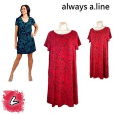NWOT Always A Line Comfy Dress A548 $88 Large