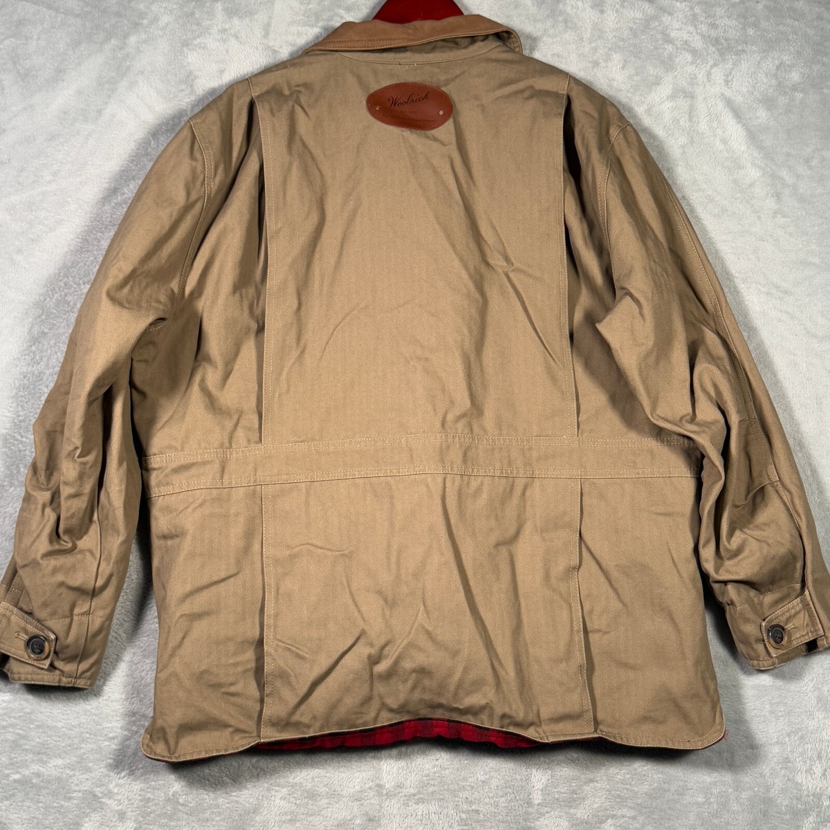 Woolrich Leather Collar Field Coat Woolrich Jacket Leather