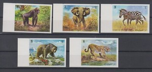 Umm Al Quwain 1971, Michel #478-82(5), IMPERF / IMPERFORATED set.