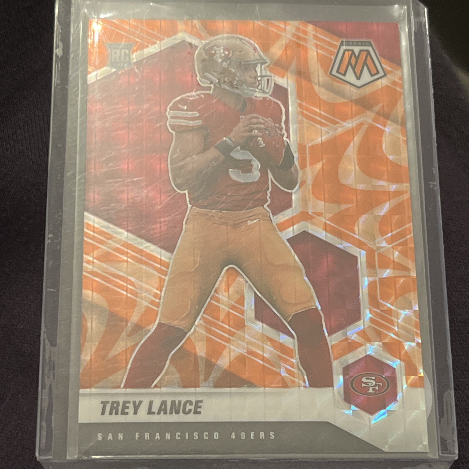 2021 Mosaic Trey Lance San Francisco 49ers Orange Reactive Prizm RC #303 🔥🔥🔥