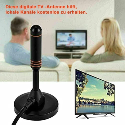 Digital TV DVB-T2 Antenne mit Verstärker HD 4K 1080P TV Zimmerantenne VHF/UHF DE - Bild 5 von 12
