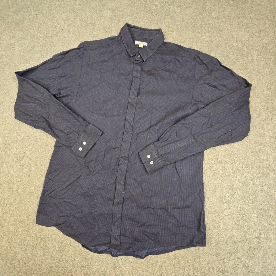 COS Shirt Mens MEDIUM Blue Button Up long sleeve casual collared Size M - Image 4 of 4