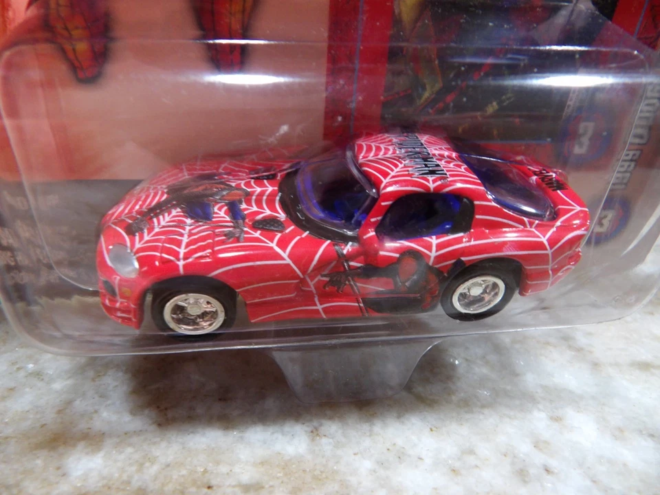 SPIDER-MAN  1999 DODGE VIPER GTS       2004 JOHNNY LIGHTNING MARVEL COMICS  1:64 - Image 2 of 4