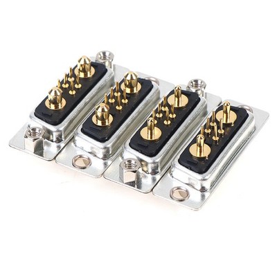 7W2 10A/30A Gold plated high current Connector D-SUB adapter 5+2 plug jack