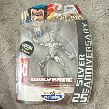 Marvel Legends Marvel Wolverine 25th Silver Anniversary Silver Exclusive Figure
