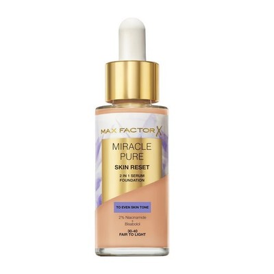 Leichte Foundation mit Serum Max Factor Miracle Pure 2in1 30-40 Fair to Light