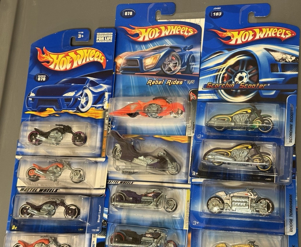 my GROUP/LOT OF HOT WHEELS DIE-CAST MOTORCYCLES! VARIETY/VARIATIONS