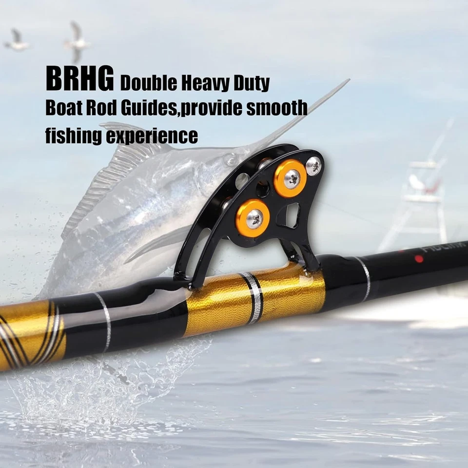 Varilla de arrastre pesada de 6,5' con rodillos de acero inoxidable - perfecta para aguas profundas Foto 4 de 4