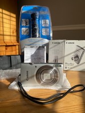 Canon PowerShot ELPH 180 20MP 8x Zoom Silver Camera w/ Battery, Charger  MORE 