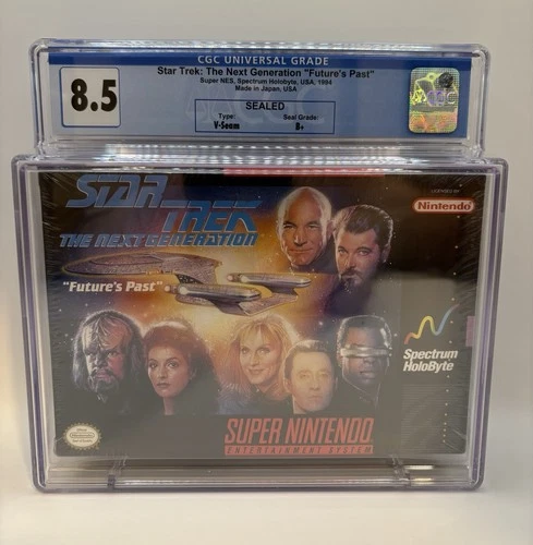 1994 SNES Star Trek: The Next Generation "Future's Past" CGC 8.5 Seal B+