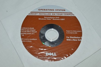 EUC Dell Windows Vista Business 32 bit Reinstallation DVD Operating System