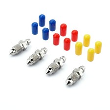For Mondeo MK3 ST220 2000-2007 Brake Bleed Screw Kit STAINLESS STEEL + Caps