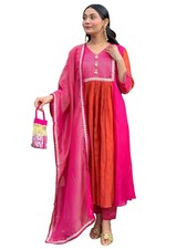 Women  s Embroidered Anarkali Kurta Set