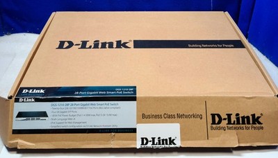 New! D-Link DGS-1210-28P 28-Port Gigabit Web Smart PoE Switch