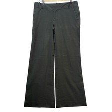 Gap The Trouser Womens 4 Regular Dark Olive Green Wool Blend Stretch Wide Leg