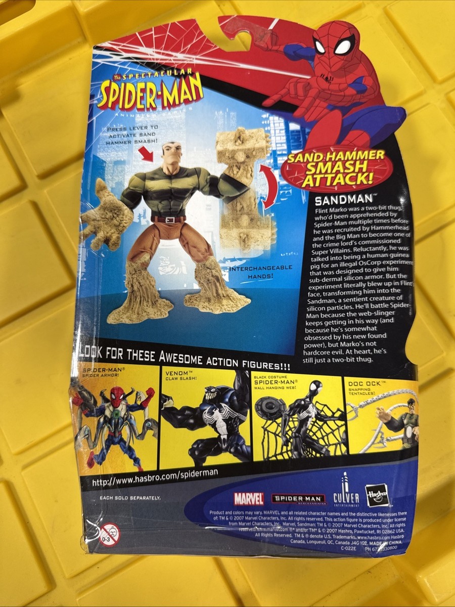 Spectacular Spider-Man Animated Sandman Sand Hammer Smash Attack