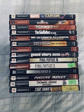 Sony Playstation 2 PS2 14 Games Bundle Lot Marvel Vs Capcom 2 fully functional