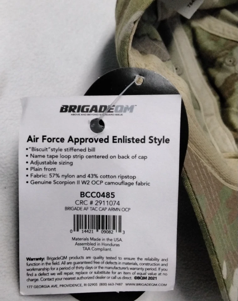 Gorra táctica Brigade QM OCP Air Force materiales de EE. UU. talla única ajustable Foto 3 de 3