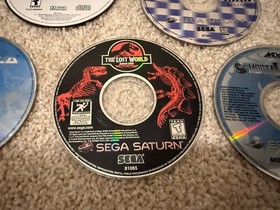 Lot of 4 SEGA Saturn Games & 1 PS1 DISC ONLY SCRATCHED UNTESTED