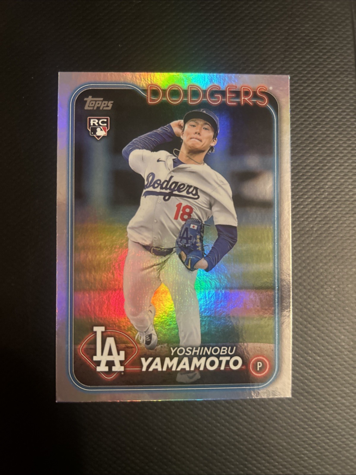 2024 Topps Series 2 Yoshinobu Yamamoto Rainbow Foil #553 Rookie RC