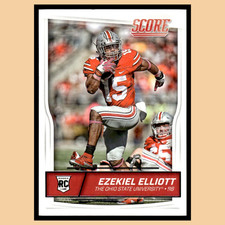 Ezekiel Elliott Rookie #344 2016 Score Ohio State Buckeyes Football Card NFL NM. rookie card picture