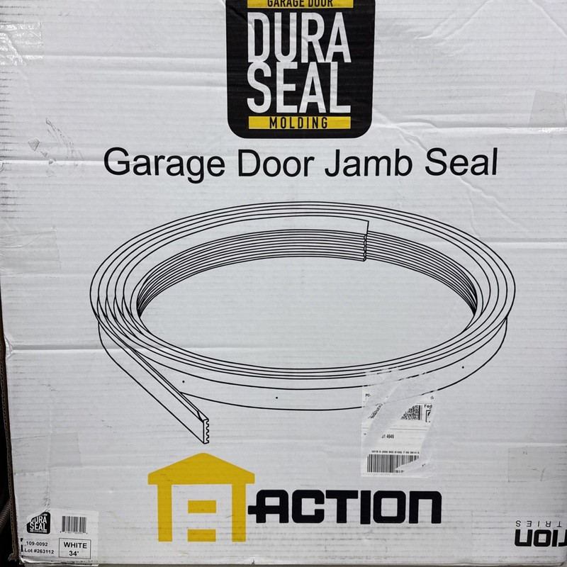 DuraSeal Garage Door Weather Stripping Kit, White 34 ft, Made in USA | Blocks...